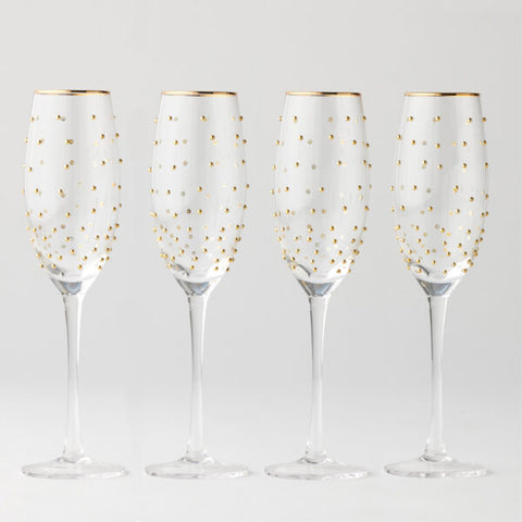 Pilbeam Living - Dotti Champagne Glasses Set of 4