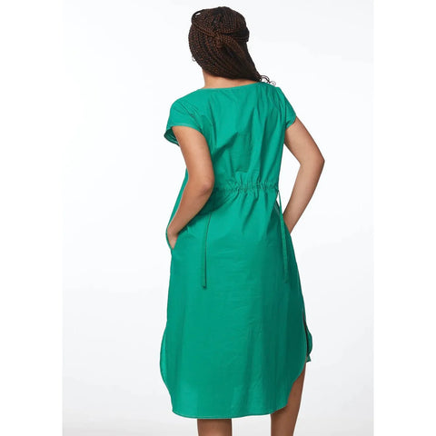 LD+Co - Draw Back Cotton Dress Green