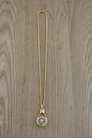 Baobab - Interchangeable Drop Necklace Gold