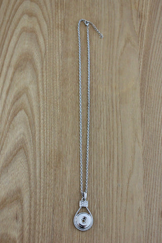 Baobab - Interchangeable Drop Necklace Silver