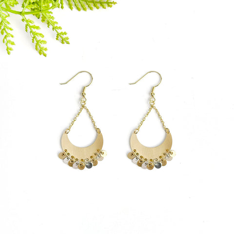 WorldFinds - Charmed Crescent Earrings