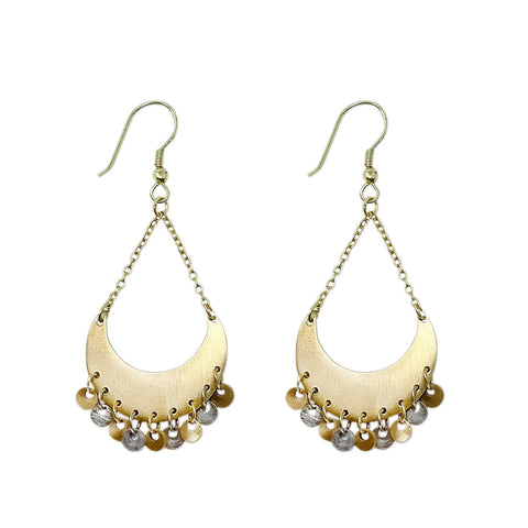 WorldFinds - Charmed Crescent Earrings