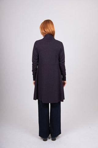 Bridge & Lord - Emily Long Line Cardigan-Plum