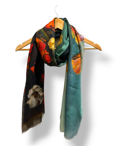 United - Wool/ Silk Print Scarf