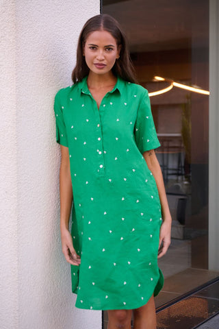 enveloppe - Linen Shirt Dress-Envie