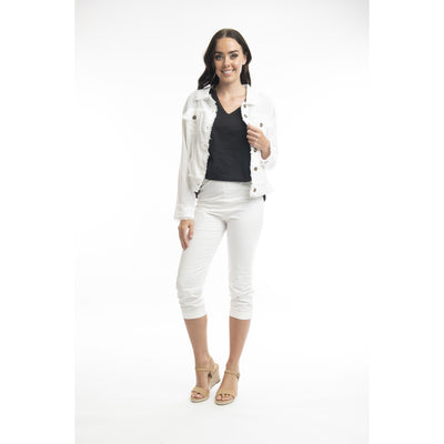 Orientique - Essentials Linen Blend Jacket White