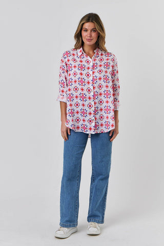 enveloppe - Linen Boyfriend Shirt-Etoile