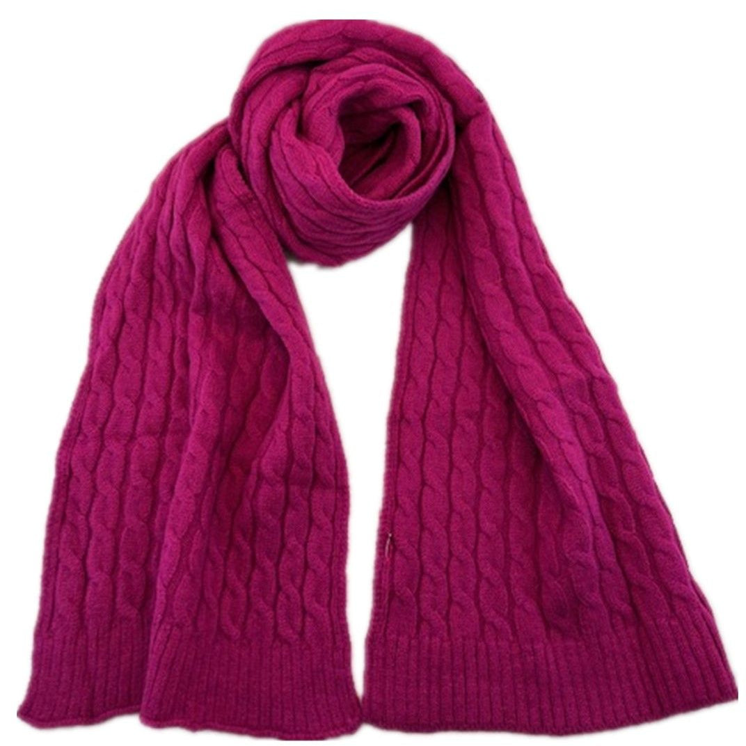 Zura - European Style Knitted Scarf - Assorted Colours