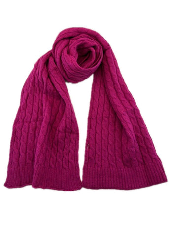 Zura - European Style Knitted Scarf - Assorted Colours