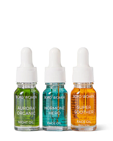 Bopo Women - Mini Face Oil Sampler Trio