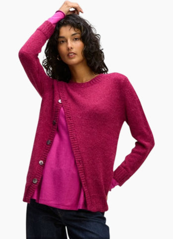 LD+Co - Fluffy Detail Jumper - Cerise