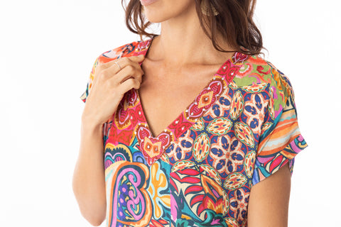 Orientique - Francesca Short Sleeve Dress