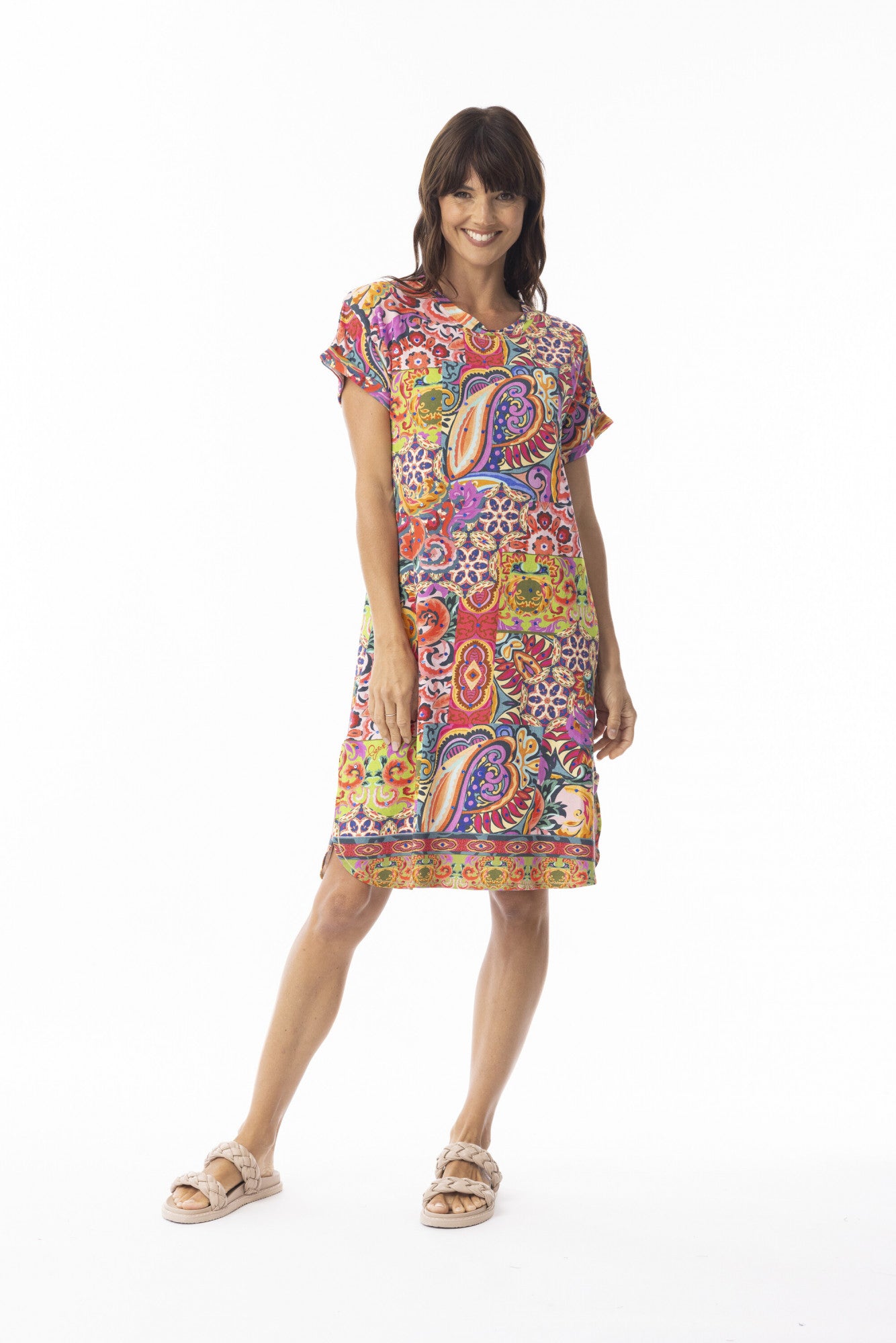 Escape by OQ - T Shirt Dress-Francesca