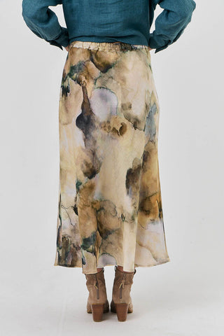 Naturals by O&J - Linen Maxi Skirt-Marble