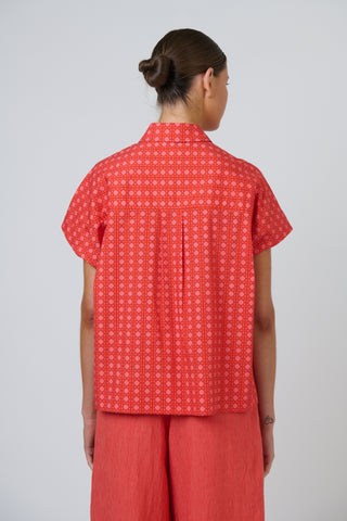 Naturals by O&J - Collared Boxy Top - Cannage