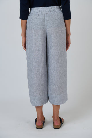 Naturals by O&J - Cropped Linen Pant- Sliver