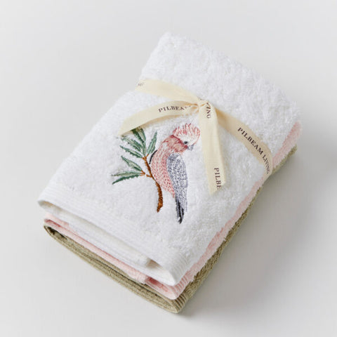 Pilbeam Living - Galah Face Washer (set of 3)