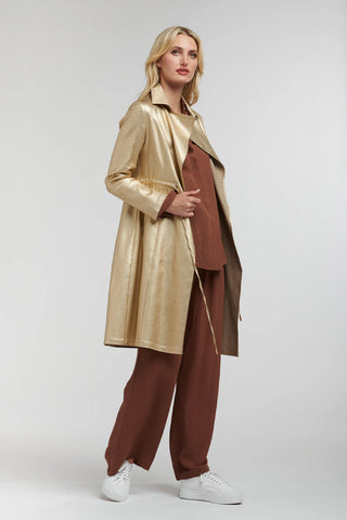 365 Days - Shine Your Way Gold Trench Coat
