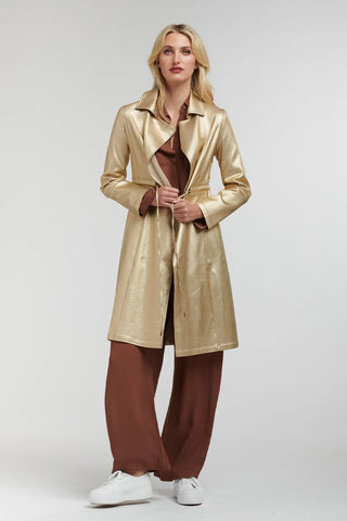 365 Days - Shine Your Way Gold Trench Coat