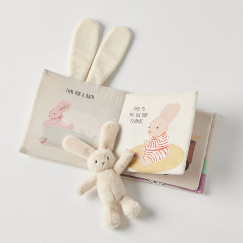 Pilbeam Living - Jiggle & Giggle Goodnight Bunny Activity Book & Toy Set