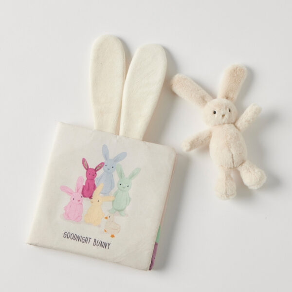 Pilbeam Living - Jiggle & Giggle Goodnight Bunny Activity Book & Toy Set