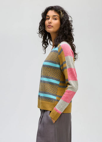LD+Co - Groove Stripe Cardi-Marl