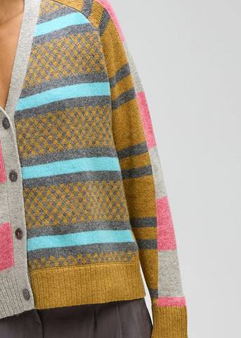 LD+Co - Groove Stripe Cardi-Marl