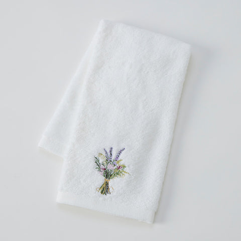 Pilbeam - Hand Towel Set of 2 (1 Plain)- Floral Garden