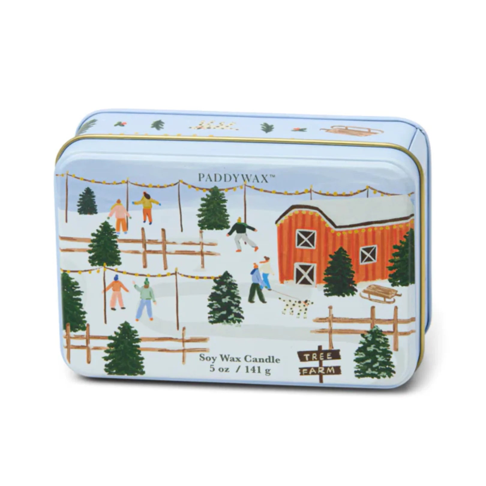 Paddywax - Holiday Tin Candle-Tabac/Pine