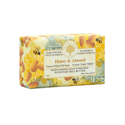 Wavertree and London - Honey & Almond Soap Bar 200g