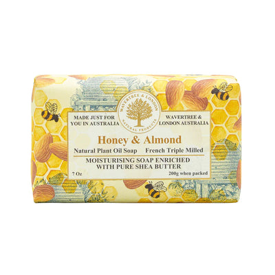 Wavertree and London - Honey & Almond Soap Bar 200g