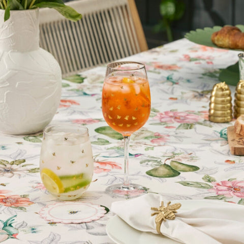 Pilbeam Living - Honey Bee Wine Glasses 450ml (set of 2)