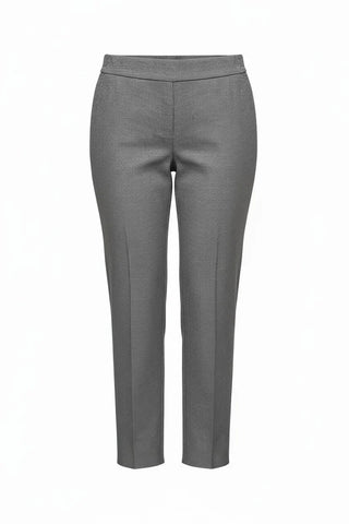 Equinox -Pull-On Houndstooth Capri Pant-Black/White