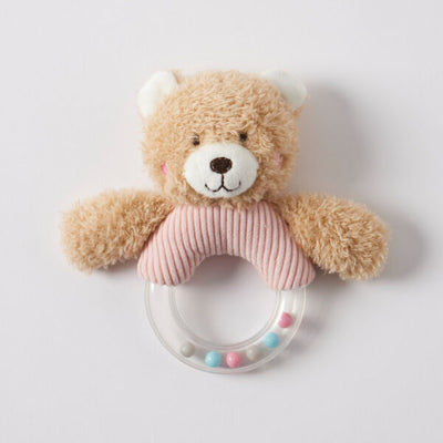 Pilbeam Living - Jiggle & Giggle Hugglies Teddy Bear Rattle - Pink