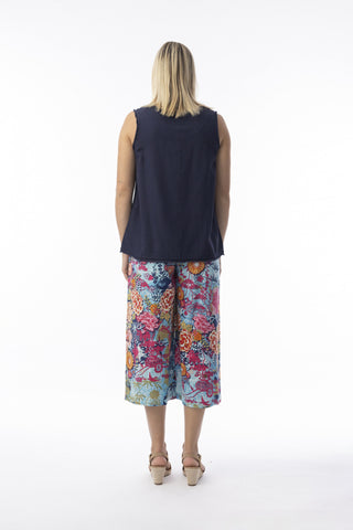 Orientique - Ikebana Wide Leg Cotton Pant