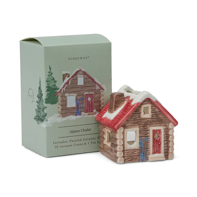 Paddywax - Holiday Town Incense Cone/ Tea Light Holder-Alpine Chalet