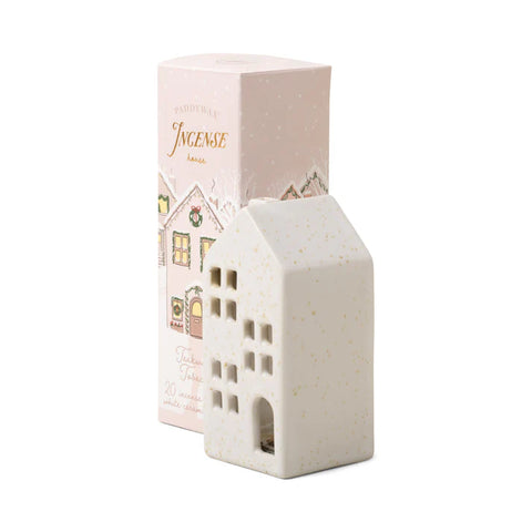 Paddywax - Holiday Town Incense Cone Holder - White