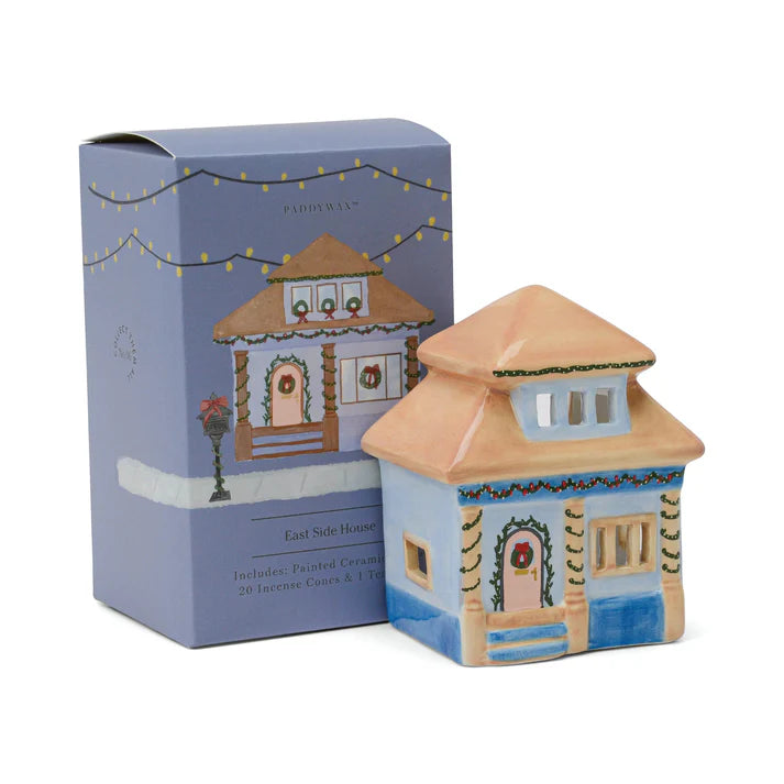 Paddywax - Holiday Town Incense Cone/ Tea Light Holder-East Side Cottage