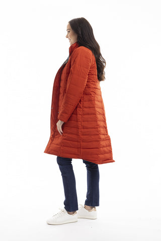 Orientique - Reversible Puffer Coat-Japanese Garden