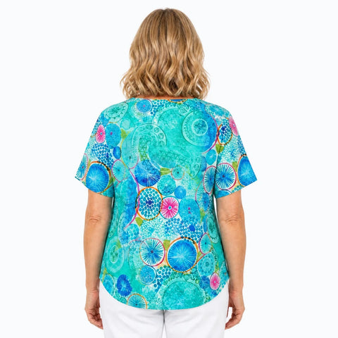 Claire Powell - Modal V Neck Top-Kaleido