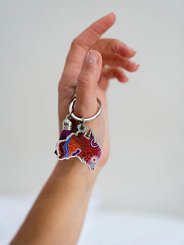 Koh - Aboriginal Our Country Australia Keyring