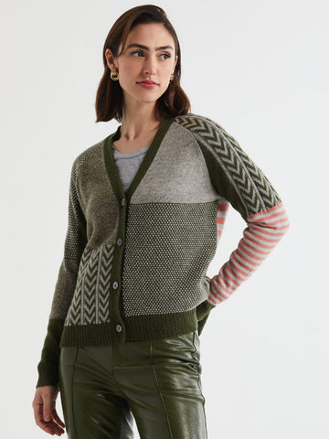 LD+Co - Textured Cardi - Olive