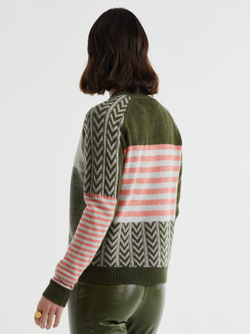 LD+Co - Textured Cardi - Olive