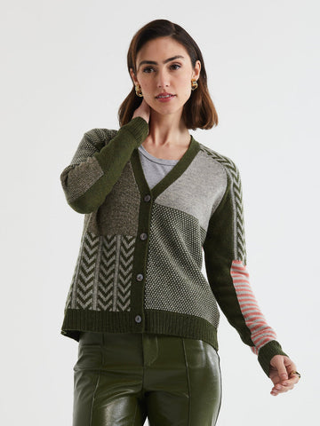 LD+Co - Textured Cardi - Olive