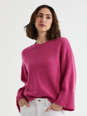 LD+Co - Wide Sleeve Crew - Grape