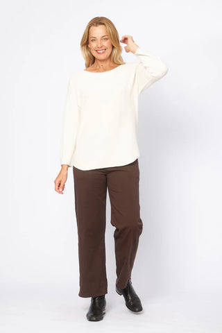 La Strada - Viscose Blend Knitted Jumper - Avorio