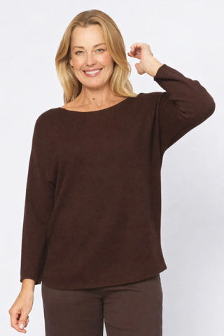 La Strada - Viscose Blend Knitted Jumper - Chocco