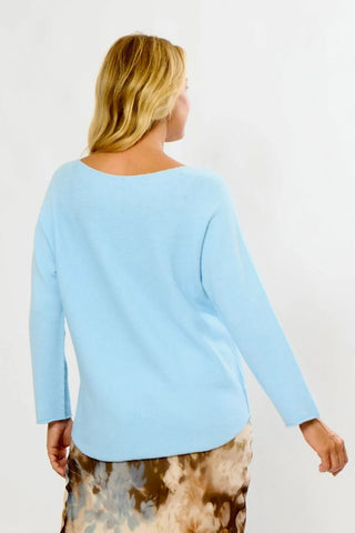 La Strada - Viscose Blend Knitted Jumper - Sky