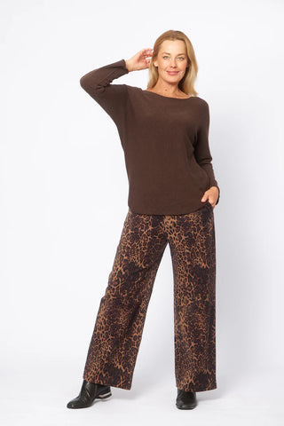 La Strada - Viscose Blend Knitted Jumper - Chocco