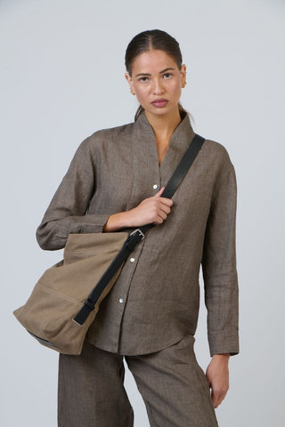 Naturals by O&J - Shoulder Handbag-Tabacco